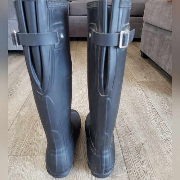 Hunter tall black boots - Picture 7 of 9